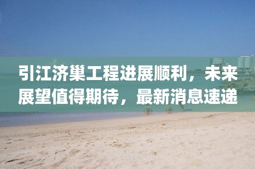 引江濟巢工程進展順利，未來展望值得期待，最新消息速遞