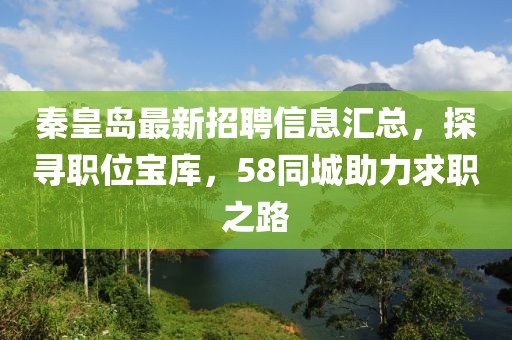 秦皇島最新招聘信息匯總，探尋職位寶庫，58同城助力求職之路