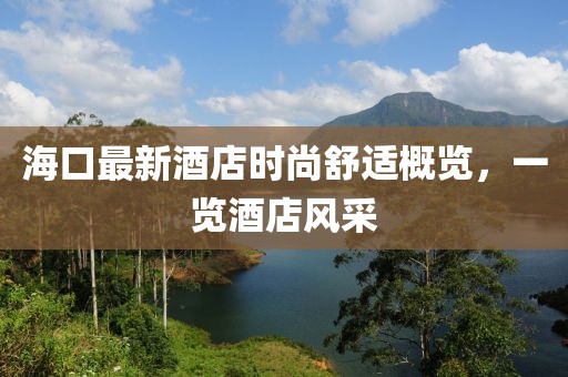 海口最新酒店時尚舒適概覽,一覽酒店風采