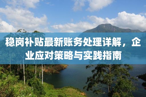 穩(wěn)崗補(bǔ)貼最新賬務(wù)處理詳解,企業(yè)應(yīng)對(duì)策略與實(shí)踐指南