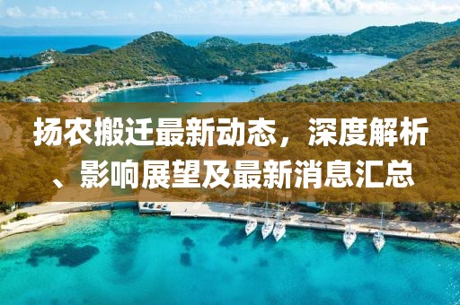 揚農搬遷最新動態，深度解析、影響展望及最新消息匯總