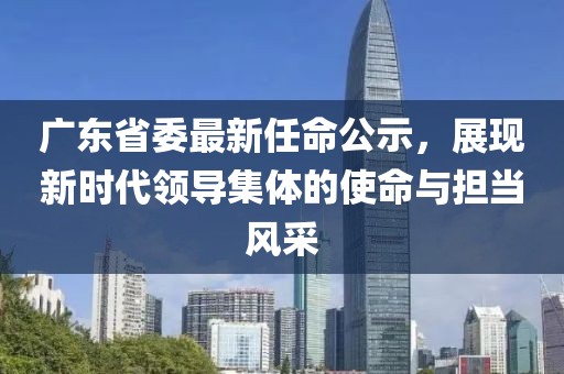 廣東省委最新任命公示,展現(xiàn)新時(shí)代領(lǐng)導(dǎo)集體的使命與擔(dān)當(dāng)風(fēng)采
