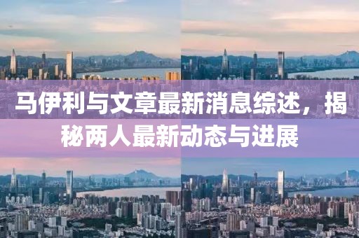 馬伊利與文章最新消息綜述，揭秘兩人最新動態(tài)與進(jìn)展