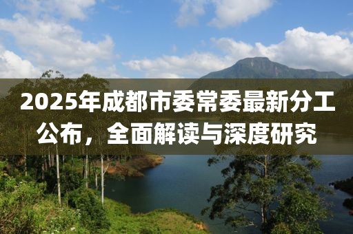 2025年成都市委常委最新分工公布，全面解讀與深度研究