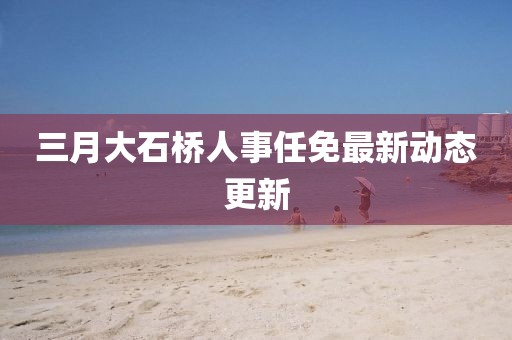 三月大石橋人事任免最新動態更新