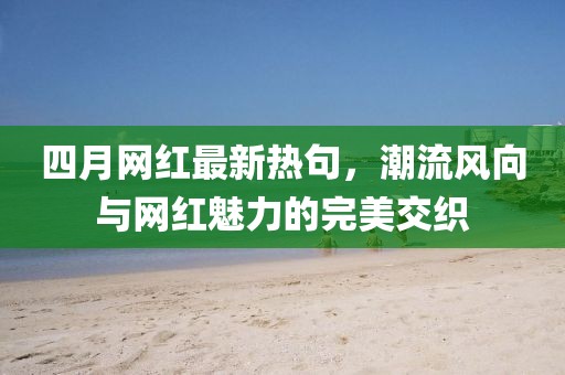 四月網(wǎng)紅最新熱句，潮流風向與網(wǎng)紅魅力的完美交織