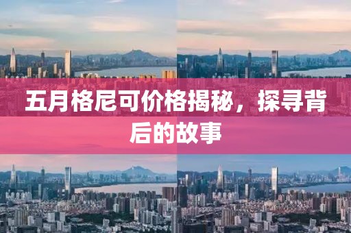 五月格尼可價格揭秘,探尋背后的故事