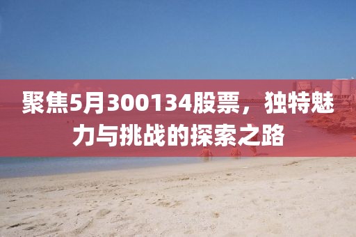 聚焦5月300134股票，獨特魅力與挑戰的探索之路