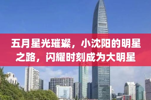 五月星光璀璨,小沈陽的明星之路,閃耀時刻成為大明星