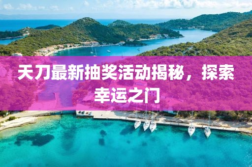 天刀最新抽獎活動揭秘，探索幸運之門