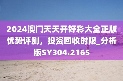 2024澳門天天開好彩大全正版優勢評測，投資回收時限_分析版SY304.2165
