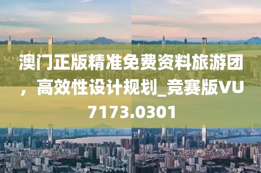 澳門正版精準免費資料旅游團，高效性設計規劃_競賽版VU7173.0301