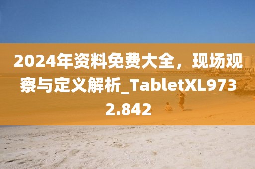 2024年資料免費大全，現場觀察與定義解析_TabletXL9732.842