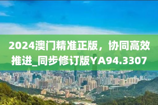 2024澳門精準(zhǔn)正版，協(xié)同高效推進(jìn)_同步修訂版YA94.3307