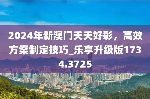 2024年新澳門夭夭好彩，高效方案制定技巧_樂享升級版1734.3725