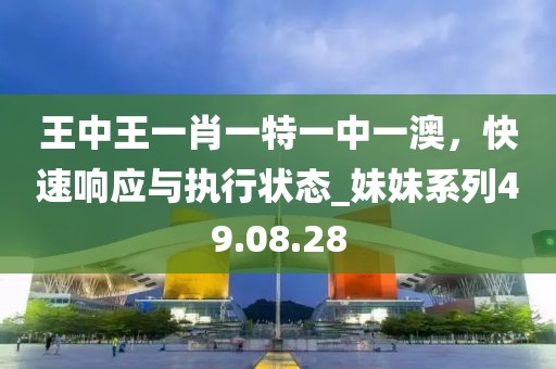 王中王一肖一特一中一澳,快速響應與執行狀態_妹妹系列49.08.28
