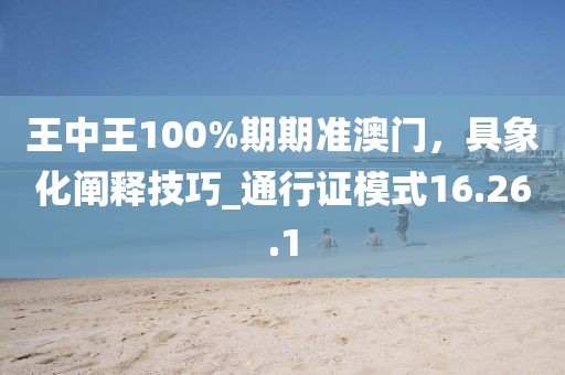 王中王100%期期準澳門，具象化闡釋技巧_通行證模式16.26.1
