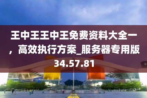 王中王王中王免費資料大全一,高效執(zhí)行方案_服務器專用版34.57.81